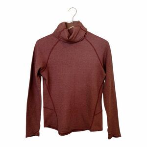 Kuhl Womens Petra Waffle Turtleneck Kalamata Purple LS Sz S